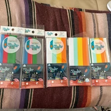 4 Doodler Start Pen Plastic Refill Packs (Two) Blue Red Green Gray White Yellow