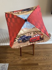 Disney Cars Patio Table Umbrella Outdoor Lightning McQueen Hudson Hornet 41