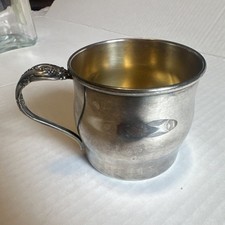 Vintage Oneida Community Plate Baby Cup - Gold Wash Interior - No Monogram 