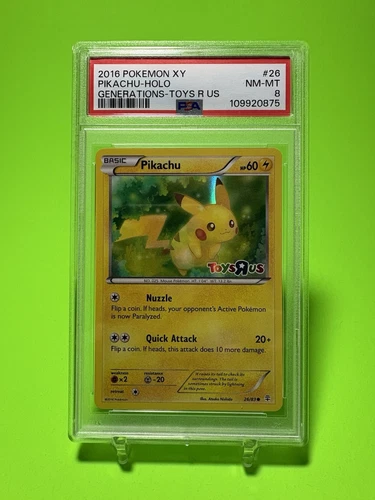 PSA 8 Pikachu Toys R Us Exclusive Holo Promo 26/83 Pokemon