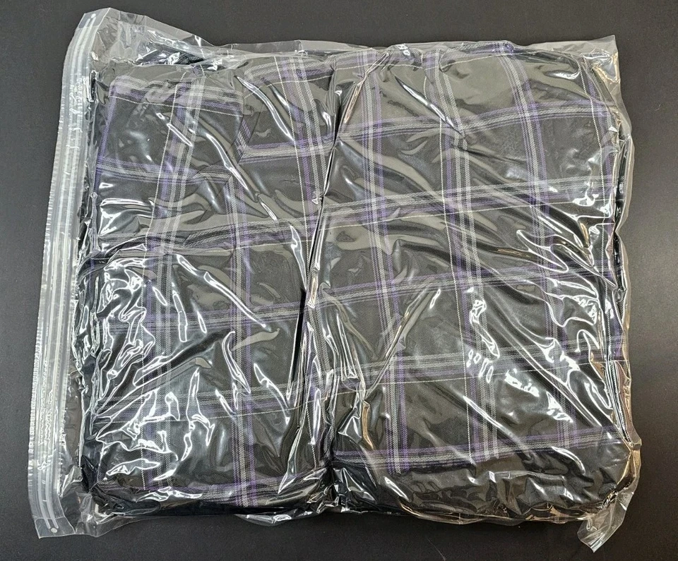 Snap On Dixxon Flannel Co Limited Edition Blanket Purple & Black Plaid NEW - Image 3 of 3