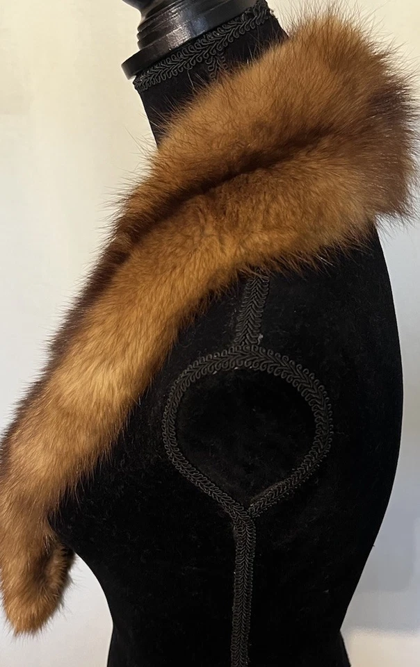 "Collar hecho de piel Marten natural, 39""" Foto 3 de 4