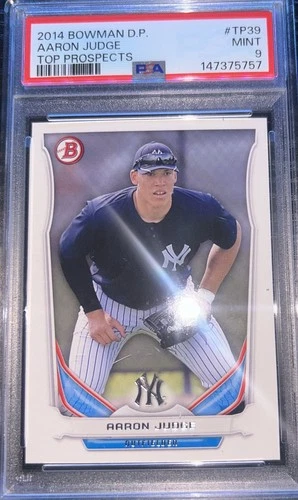 2014 Bowman Draft Pick Top Prospects Aaron Judge TP39 Yankees PSA 9 Newly Graded