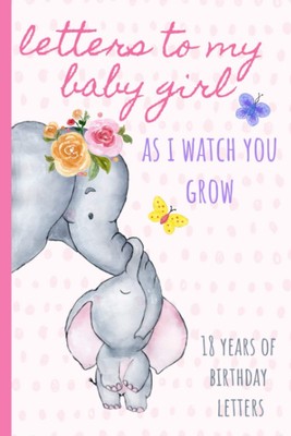 Letters To My Baby Girl As I Watch You Grow: Birthday Letter Prompt Journal,...