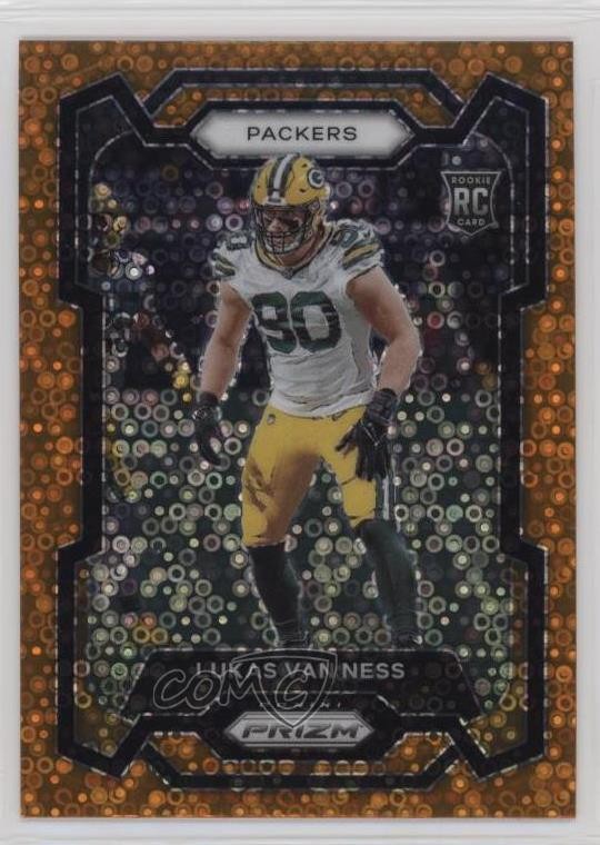2023 Panini Prizm Rookies Disco Prizm Lukas Van Ness #336 Rookie RC 12g7