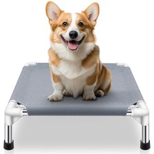 Elevated Dog Bed for Small Dogs, Outdoor Cooling Dog Bed Cot for Small Pets, ...