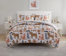 Little Campers Reversible 2 Piece Bedding Comforter Set Twin Multi