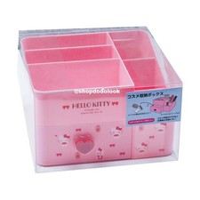 Hello Kitty Cosmetic Storage Box Desktop Makeup Organizer Sanrio Kawaii Gift