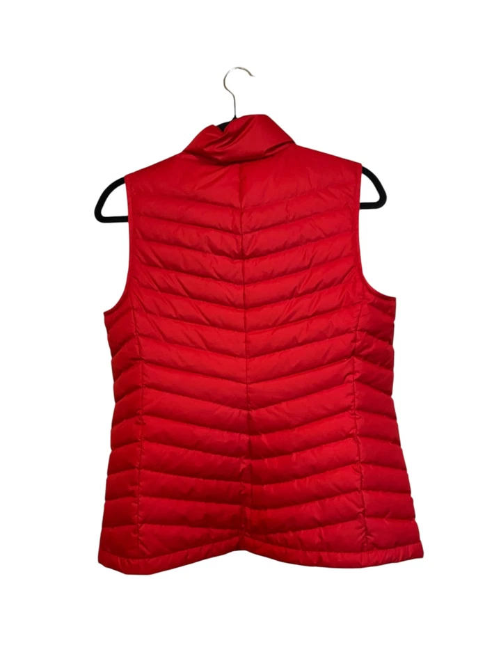 Talbots Red Down Puffer Vest Women’s Sleeveless Quilted Full Zip - Image 4 of 4