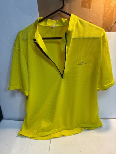 Decathlon Mens Size XL Yellow Cycling Shirt - Picture 1 of 9
