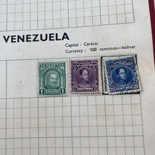 Venezuelan stamps: 3in lot