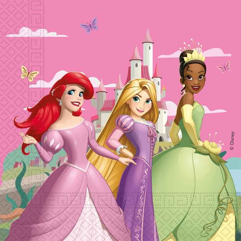 Disney Princess Live Your Story Paper Napkins FSC 33 x 33 cm NEW