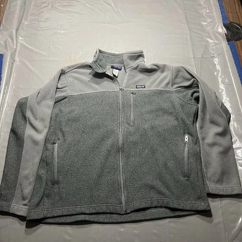 Patagonia Simple Synchilla Jacket Mens XL Gray Fleece Full Zip Style 25097 - product listing photo