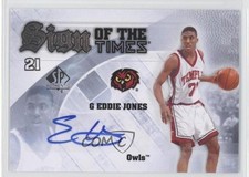 2013-14 SP Authentic Sign of the Times Eddie Jones #S-EJ Auto 0v1