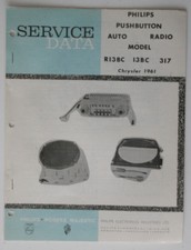 PHILIPS Car Radio brochure R13BC CHRYSLER 1961 brochure - Canada - ST501000318