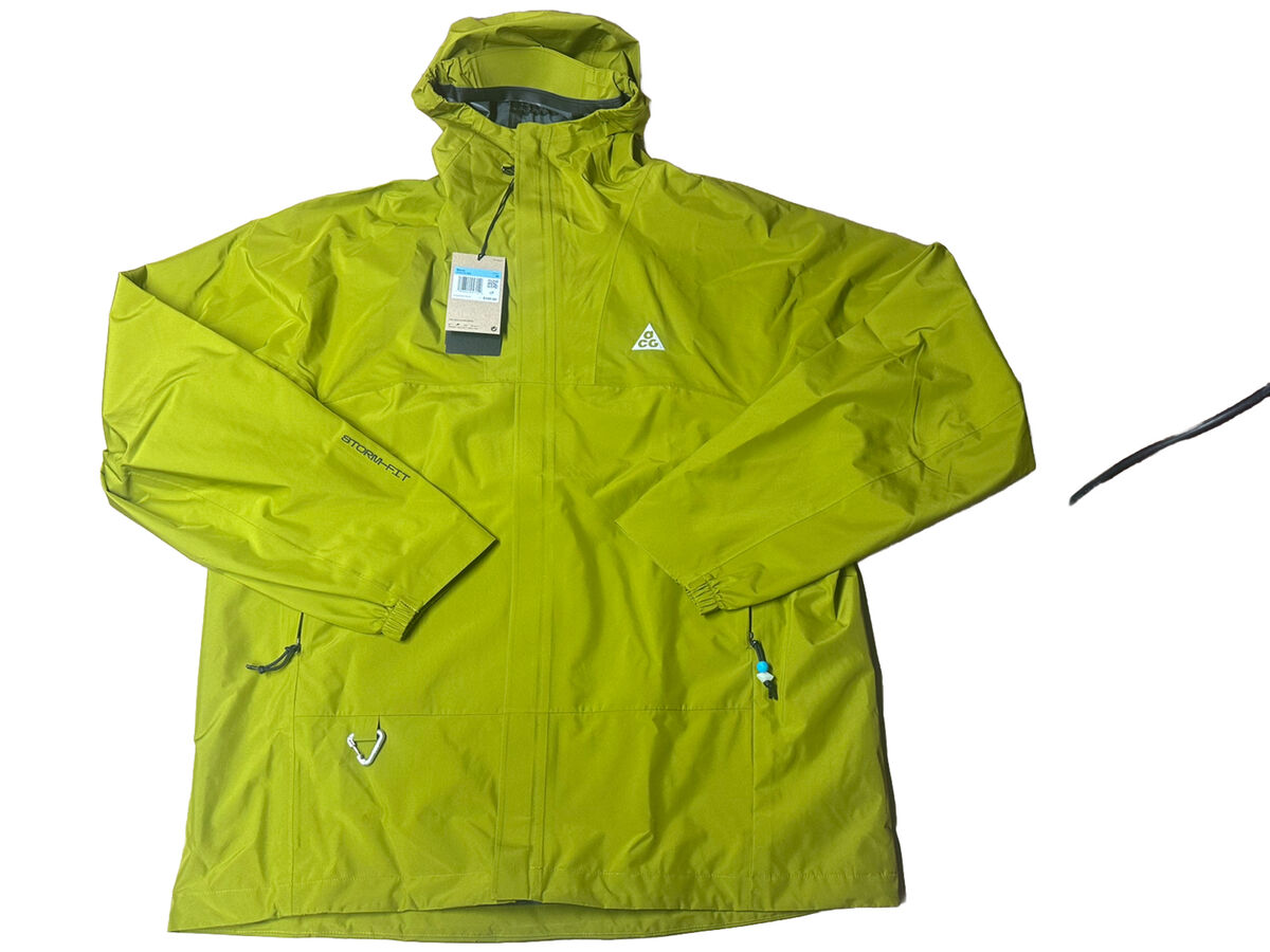 Nike ACG Storm-Fit Cascade Rains Full-Zip Up Jacket Size Medium Moss DV9415-390 Nike ACG Storm-Fit Cascade Rains Full-Zip Up Jacket Size Medium Moss DV9415-390