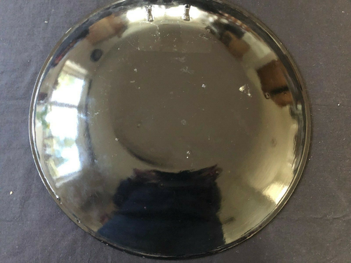 Tôt Émail Sur Cuivre Plaque Chargeur Abstrait Mi Siècle Scène (Vielle - Photo 8 sur 8