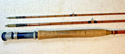 Split Cane Trout Fly Rod Unbranded 9’ 6” 3 Piece with Bag