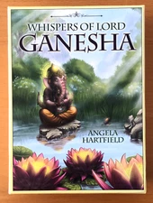 Whispers of Lord Ganesha 50 Oracle Cards & Guidebook Angela Hartfield Large Deck