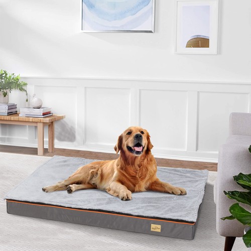 Orthopedic Foam Dog Bed Waterproof Pet Dog Crate Stunning Jumbo Mattress NonSlip - Picture 2 of 18