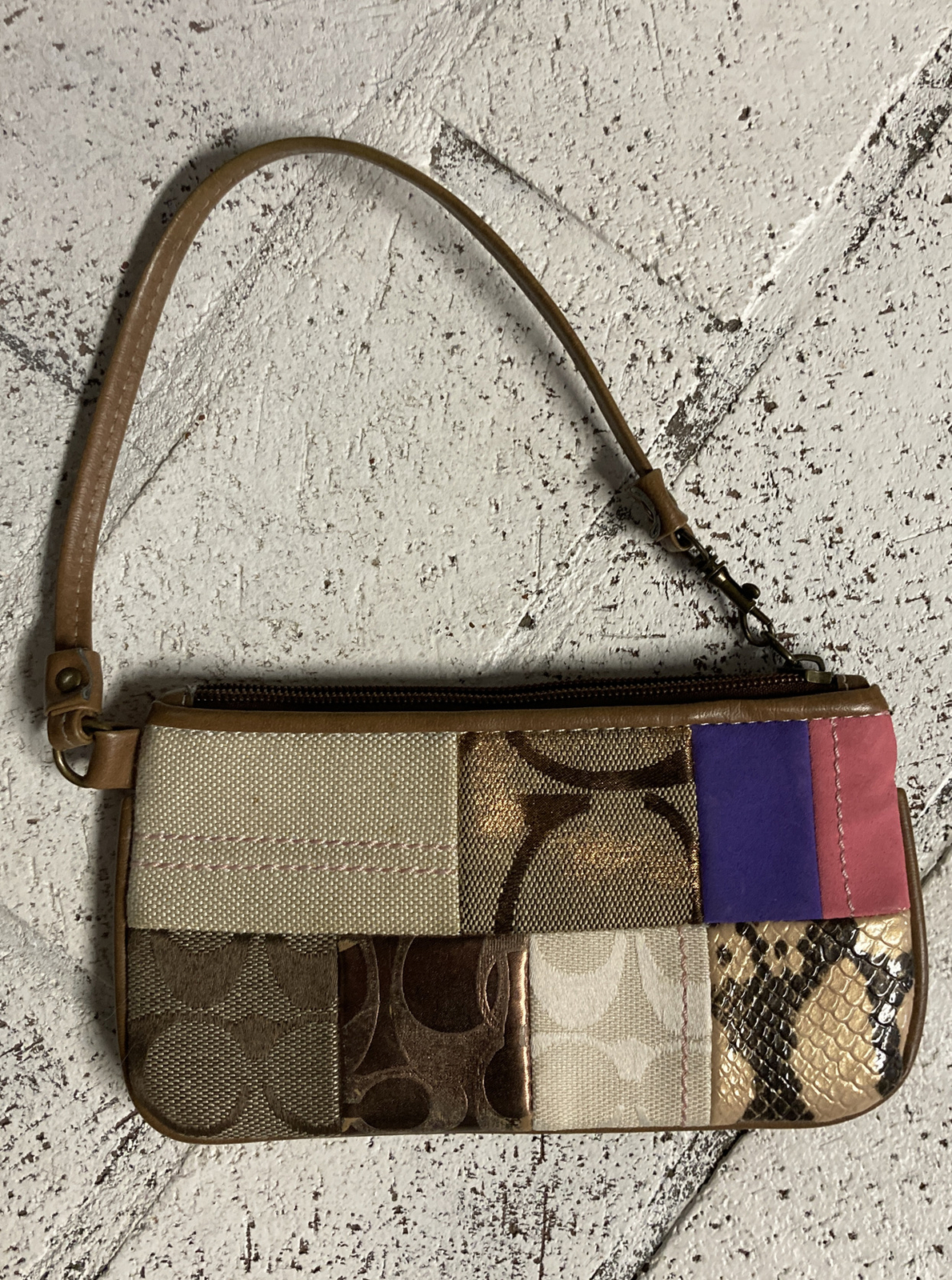 Coach Patchwork Wristlet Small Multicolored - image 8