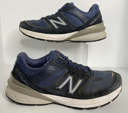 Women's New Balance W990NV5 Running Shoes Navy/Silver Suede/Mesh – Footwear  etc.