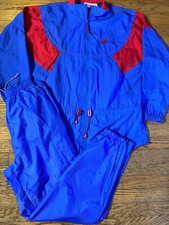 Vintage 90's women's NIKE track suit windbreaker jacket pants size 14 L Large