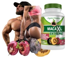 Organic Black Red Yellow MACA ROOT Powder Capsules For Men Women 60 EXTREME 