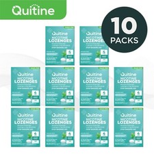 Quitine Nicotine Lozenges 4mg Mint 1200 Pieces 10 bulk boxes - Quit Smoking Aid