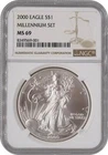 2000 American Silver Eagle Millennium Set NGC MS69