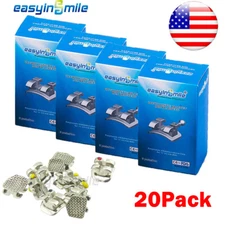 20 Pack Orthodontic Dental Brackets MINI MBT/ROTH 022 3/345 Hooks Braces MIM