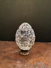 Waterford Crystal Annual Egg Crystal Egg w/ Base VTG -  #103804