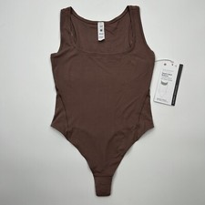 Lululemon XS Wundermost Nulu Square-Neck Sleeveless Bodysuit TWRS Twilight Rose