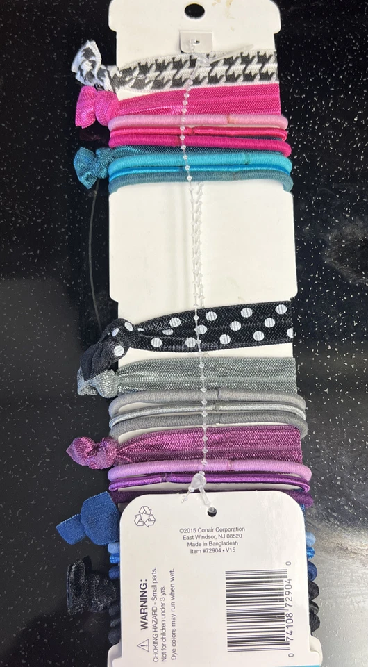 Juego de 26 diademas y corbatas para el cabello Conair ¡¡¡NUEVO!!! Sin metal Foto 2 de 2