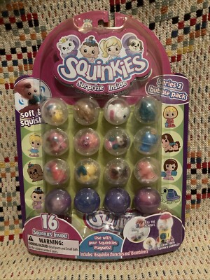 Squinkies Series 2 Bubble Pack 16 Containers New In Package Surprize Inside