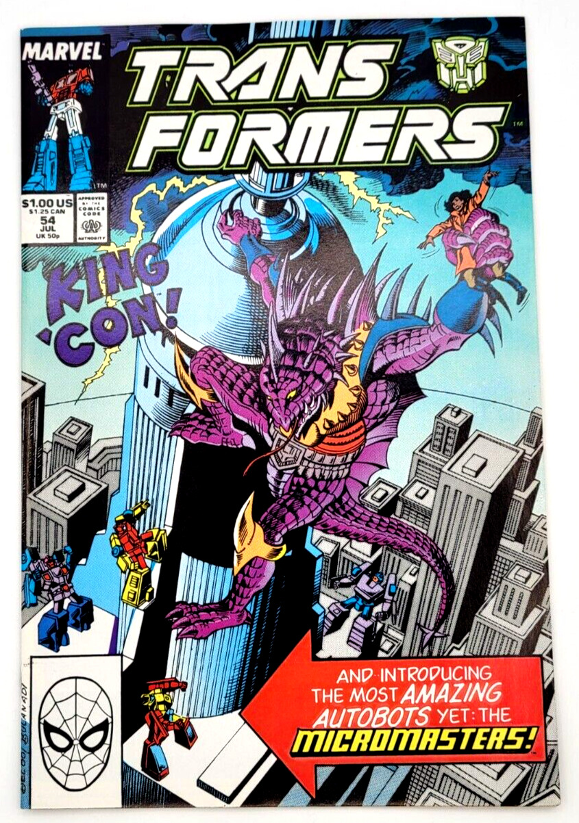 TRANSFORMERS #54 (1989) / VF/NM / 1ST MICROMASTERS MARVEL COMICS