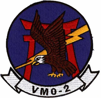 MARINE CORPS VMO-2 EAGLE HELICOPTER SQUADRON EMBROIDERED JACKET PATCH