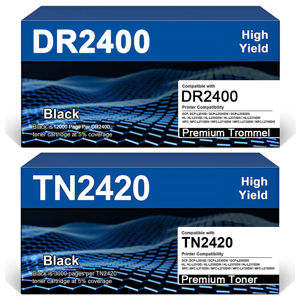 TN2420 Toner + DR2400 Trommel Set Für Brother Drucker