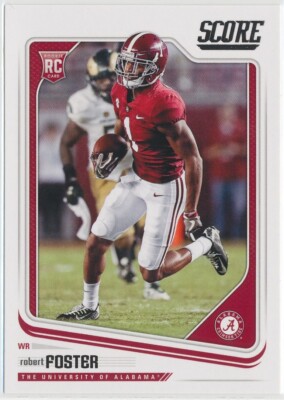 Robert Foster 2018 Panini Score Football #417 Alabama Crimson Tide ROOKIE