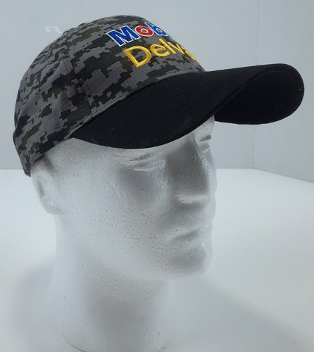 Mobile Delvac Gray Digital Camouflage Strapback Baseball Cap Hats | eBay