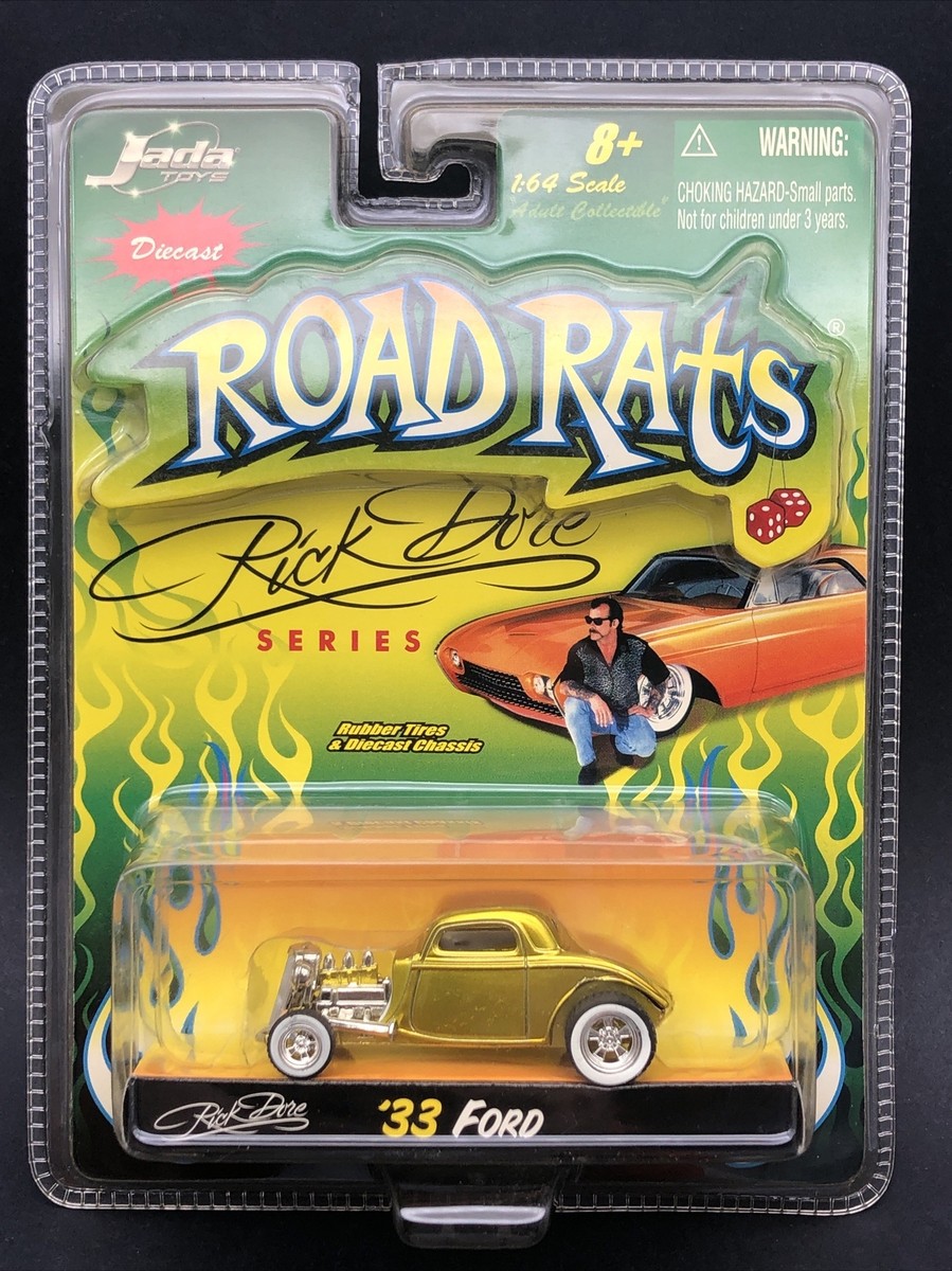 Rick Dore Road Rats ミニカーセット Jada Road Rats Rick Dore Series 1933 33 Ford Gold Diecast
