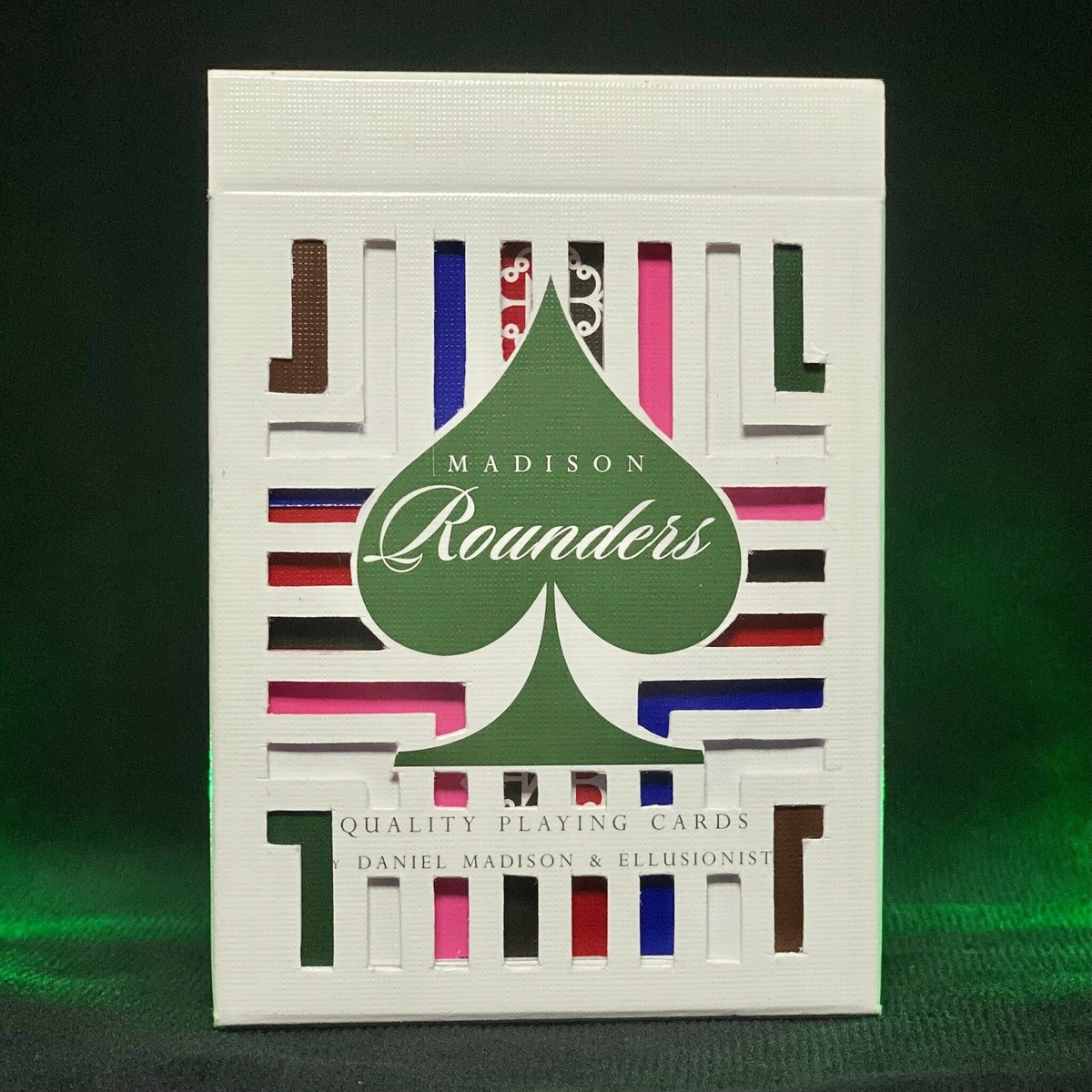 Daniel Madison Rounders Tuck Set GREEN carved playing cards by