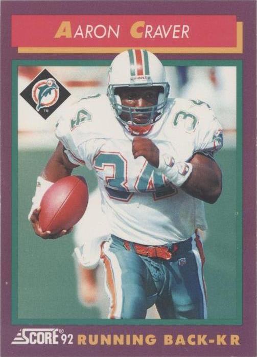 1992 Score Aaron Craver #188 - 1 of 2