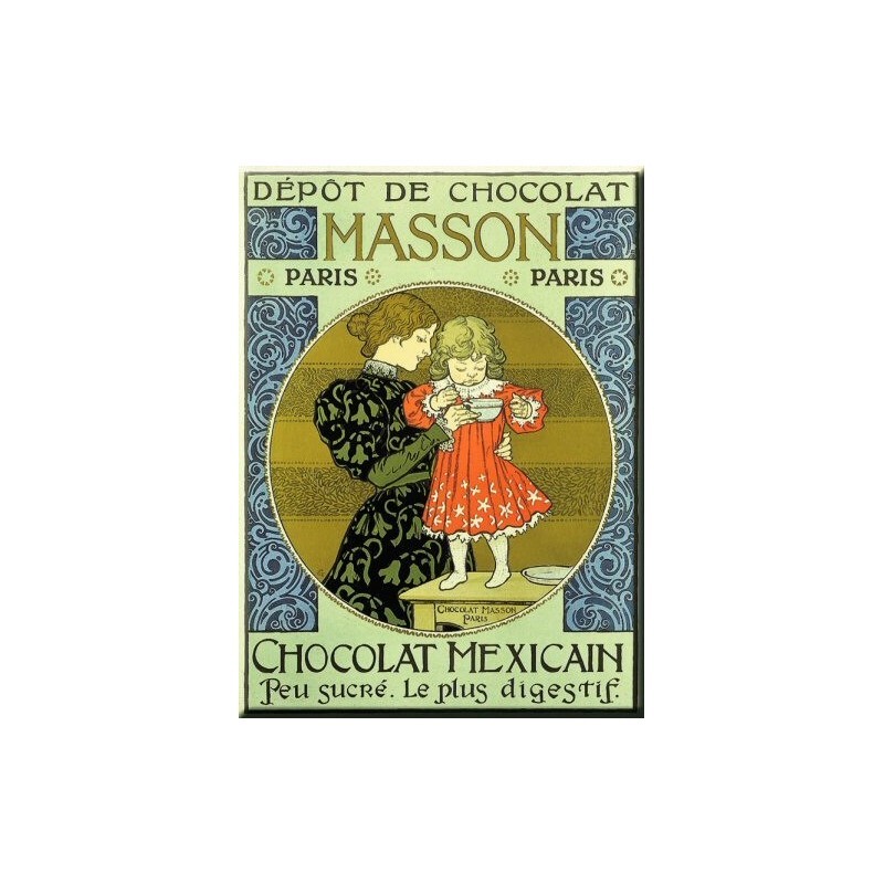 Plaque plaque metal publicitaire Chocolat Masson 30x40cm deco retro vintage