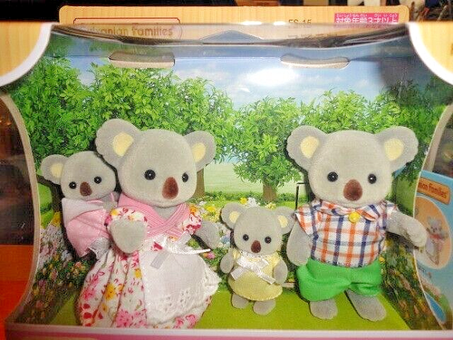 Sylvanian Families KOALA FAMILY Epoch Calico Critters FS-15 Doll - Afbeelding 6 van 11