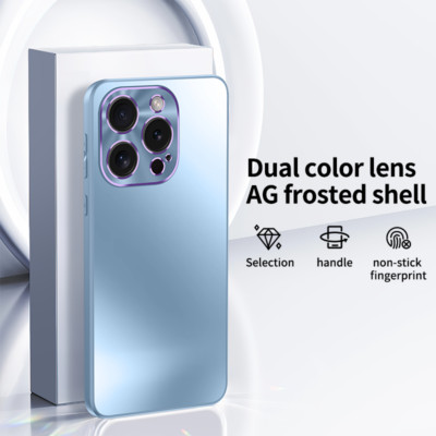 For iPhone 16 Pro Max 15 Pro 14 13 Luxury Shockproof Camera Protection Slim Case