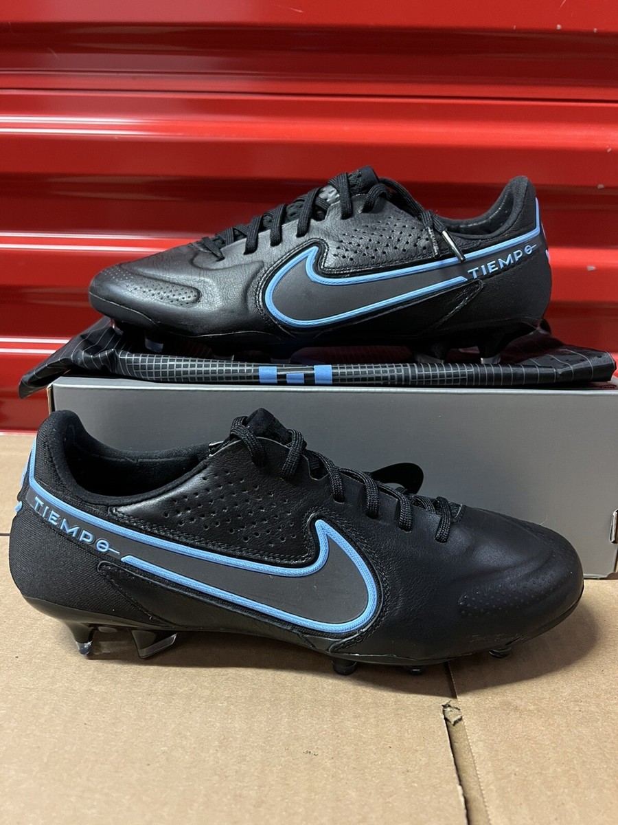 Nike Tiempo Legend 9 Elite FG Black Blue Soccer CZ8482-004