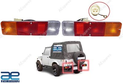 Rücklicht Lampen Paar Mit Kupplung Für Suzuki Samurai SJ410 SJ413 Gypsy