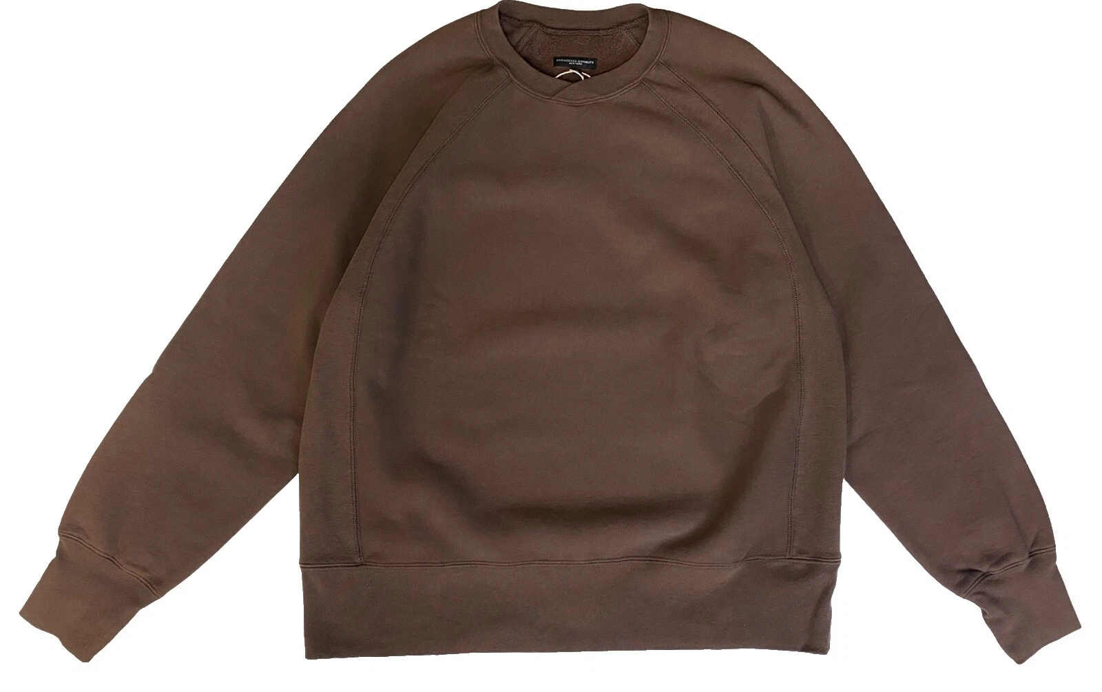 Brown 100% Cotton Crewneck Sweaters for Men