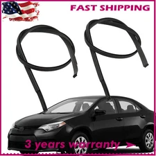 For Toyota Corolla 2009 2010 2011 2012 2013 Black Roof Trim Molding Kit 2PCS